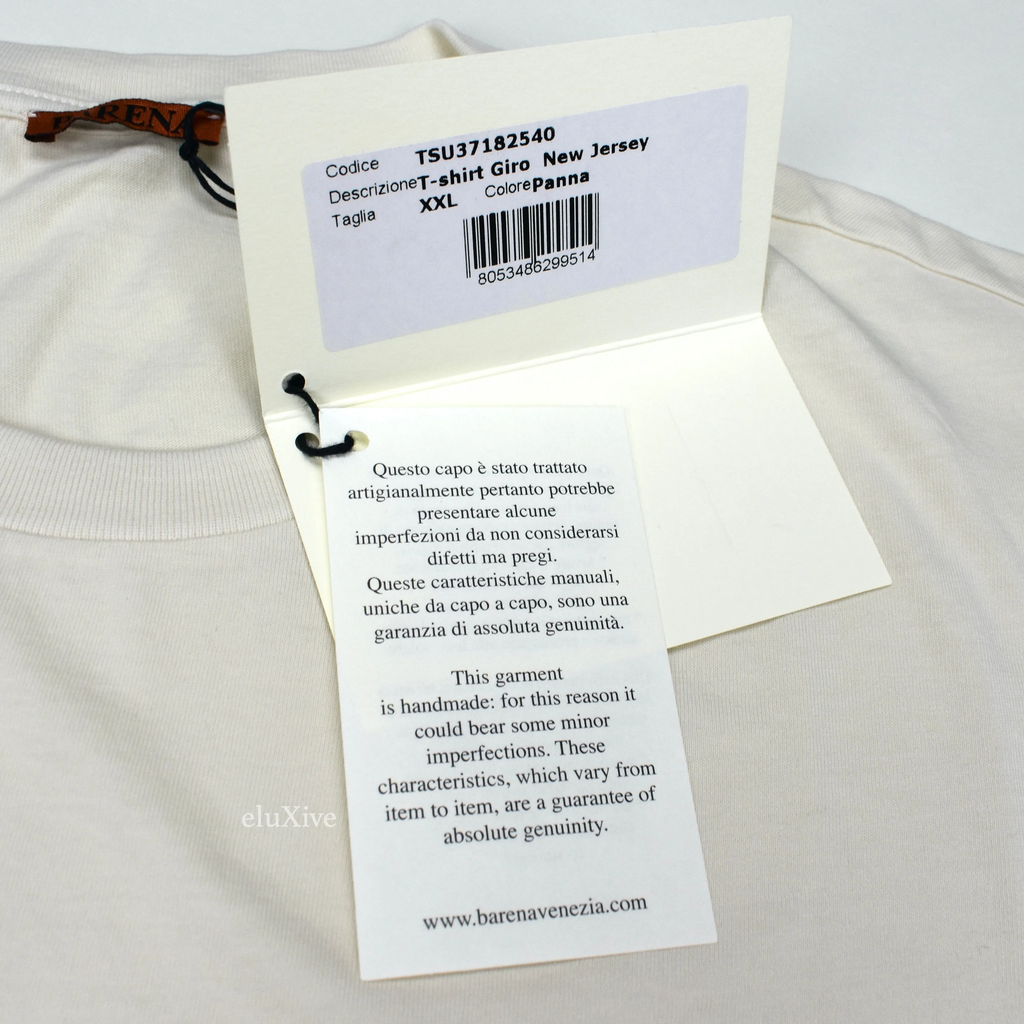 Barena - Cream White Cotton Pocket T-Shirt