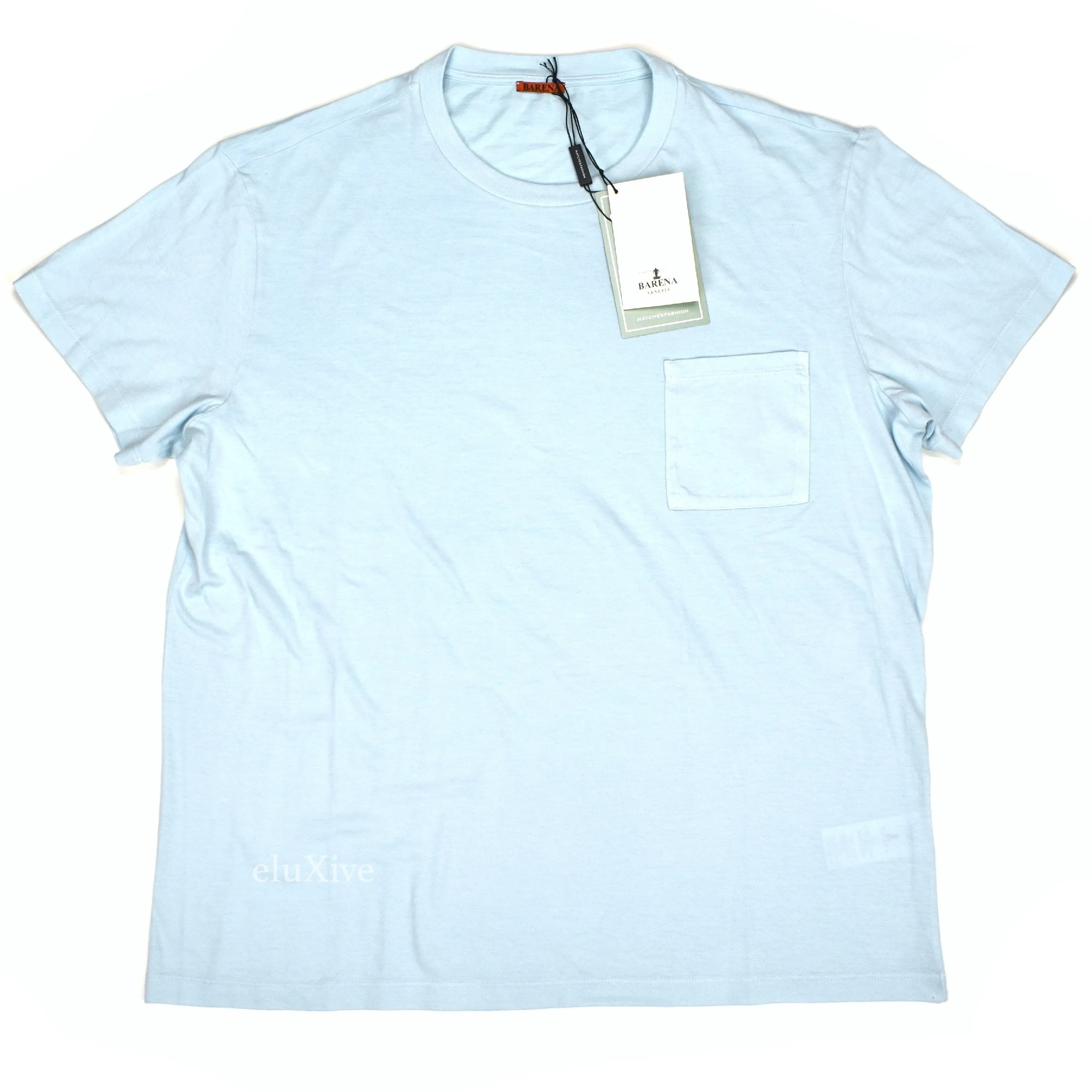 Barena - Light Blue Cotton Pocket T-Shirt