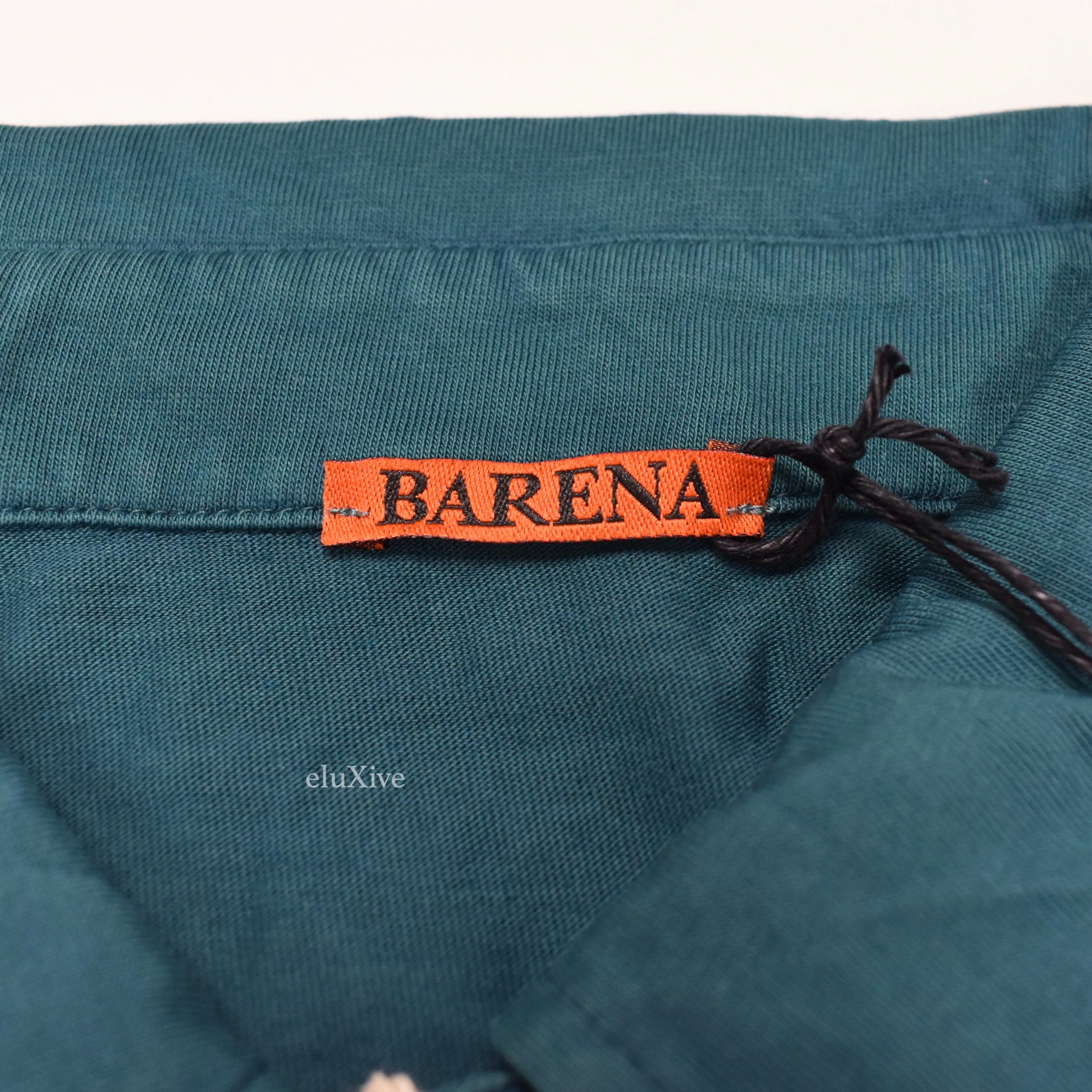 Barena - Turquioise Cotton Jersey Polo Shirt
