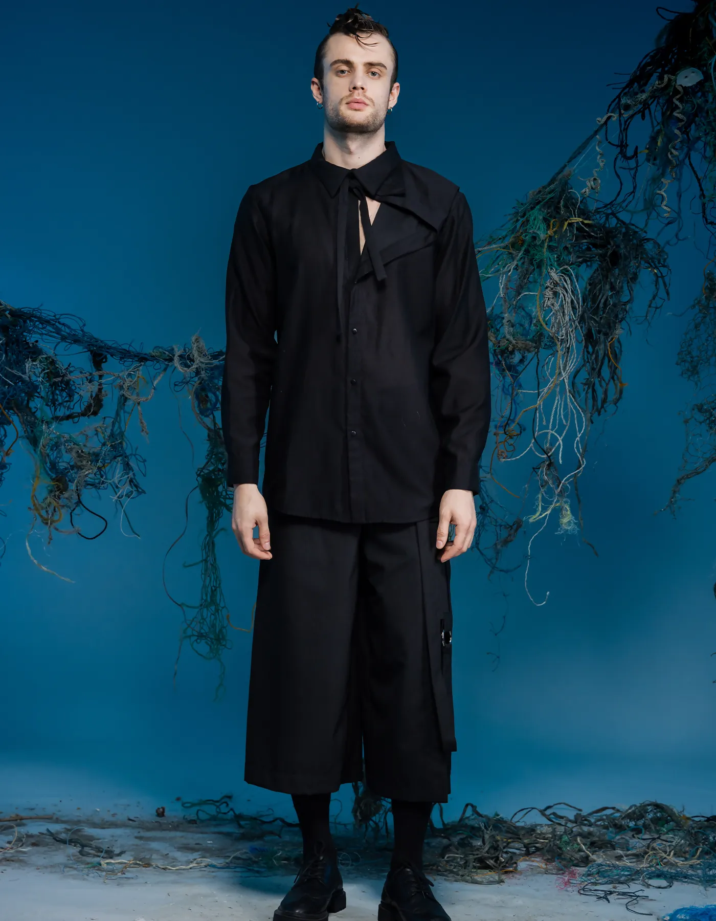 Deconstructed Hollow-Out Shirt