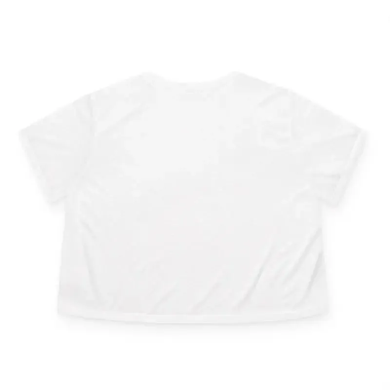 Delicate Pink Flower Flowy Cropped Tee