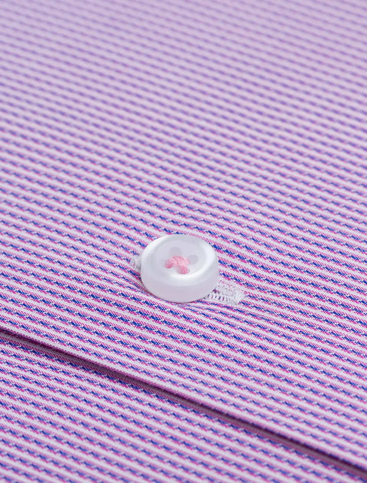 PINK DRESS SHIRT -FLORAL DETAILED