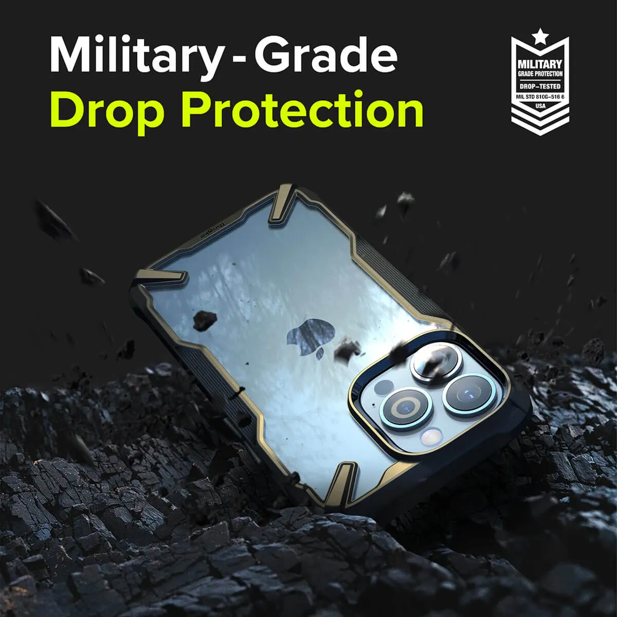 Ringke iPhone 13 Pro Case Fusion X Design Camo Black
