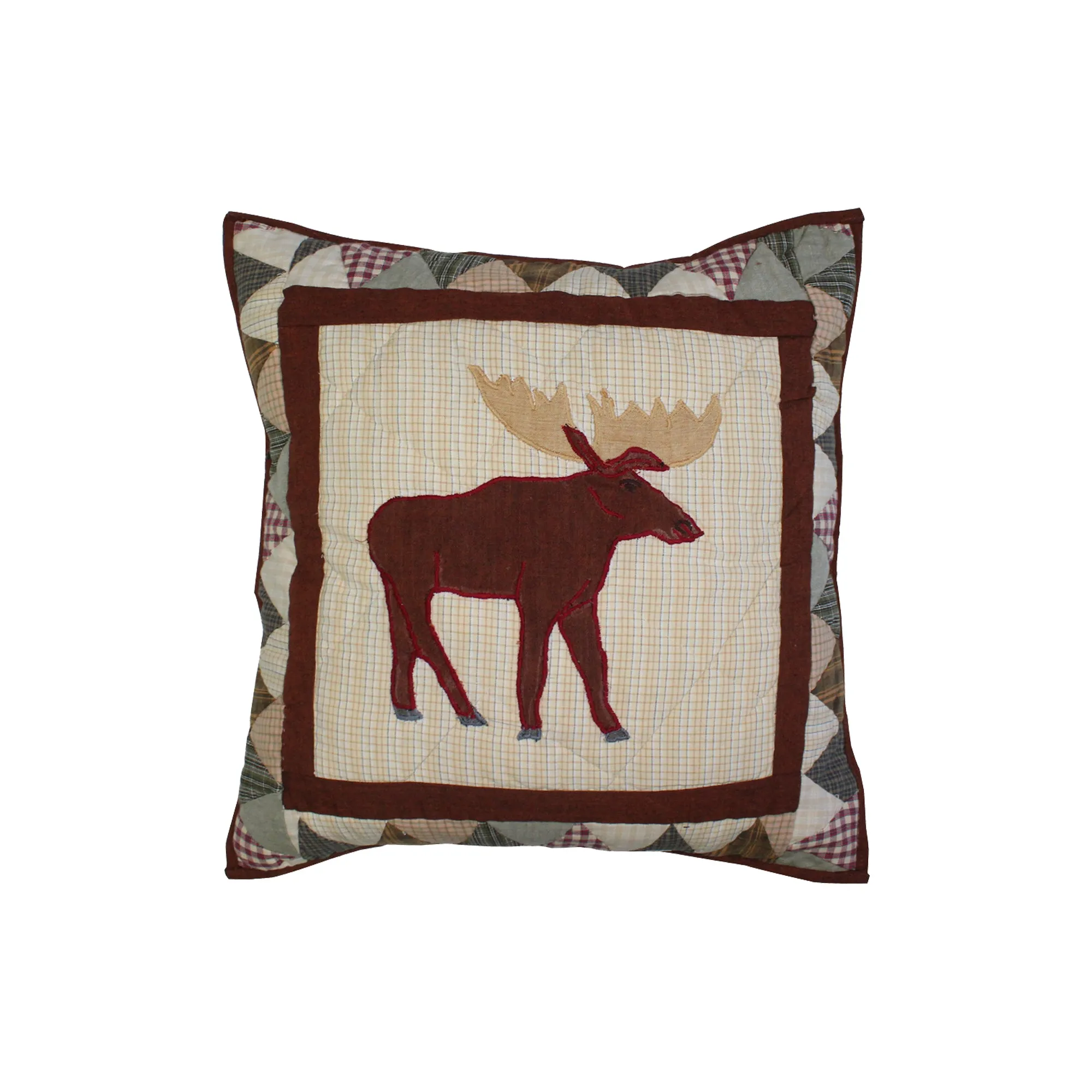 White Mountain Whispers Quilt, Hand cut and Appliqued cotton fabric motifs.
